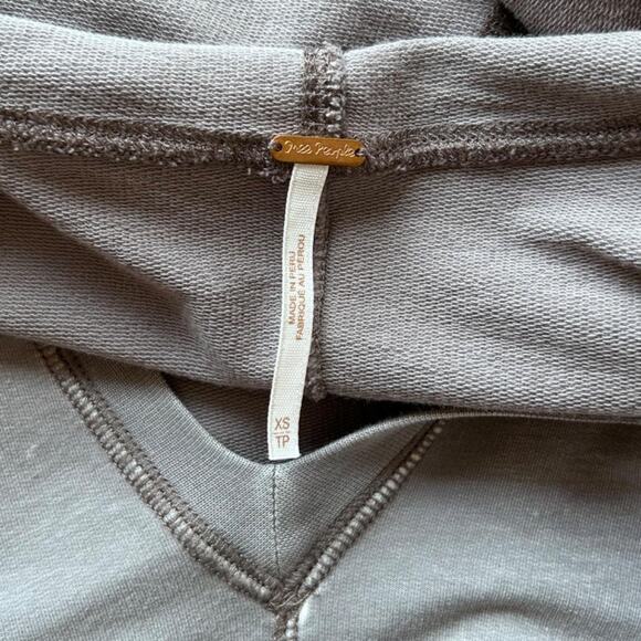 gray free people boho hippie hoodie - Picture 8 of 8